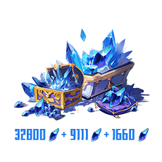 32,800 Opals + 10,771 Bonus
